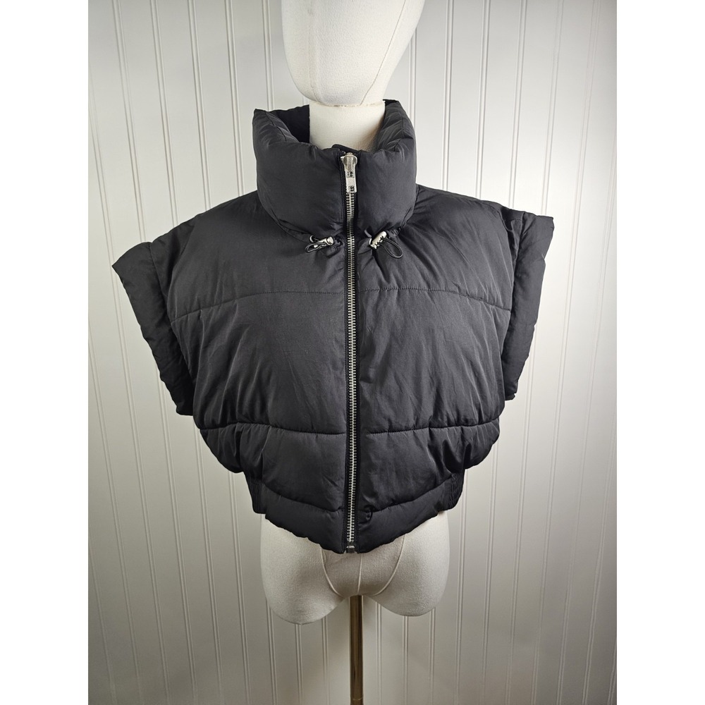Free People Emma Black Puffer Vest Women's Size S